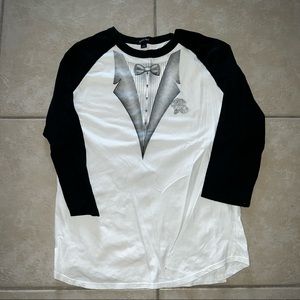 Sport Tek tuxedo t shirt L baseball shirt